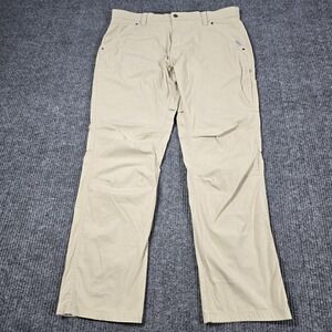 CQR Pants Mens 38x32 Beige Sedona‎ Series Outdoor Hiking Stretch Nylon TXP805